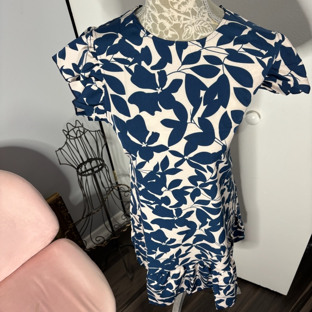 2 For $10 Floral Blue and White Women's  Dress‎ Khol's